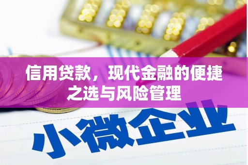 灵石信用贷款，现代金融的便捷之选与风险管理