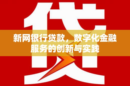 灵石新网银行贷款，数字化金融服务的创新与实践