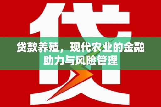灵石贷款养殖，现代农业的金融助力与风险管理