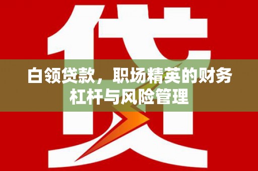 灵石白领贷款，职场精英的财务杠杆与风险管理