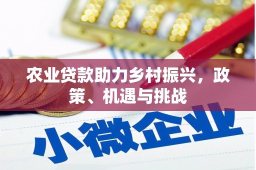 灵石农业贷款助力乡村振兴，政策、机遇与挑战