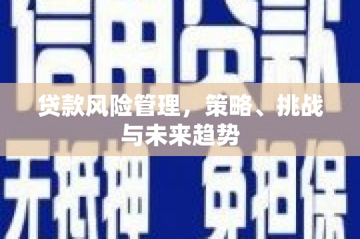 灵石贷款风险管理，策略、挑战与未来趋势