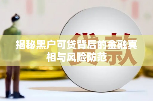 灵石揭秘黑户可贷背后的金融真相与风险防范