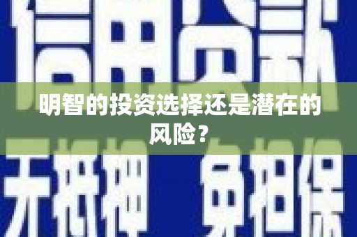 灵石明智的投资选择还是潜在的风险？