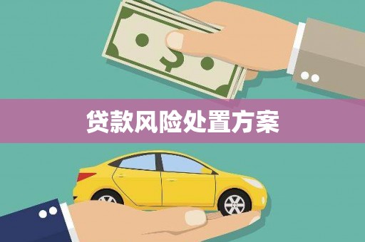 灵石贷款风险处置方案