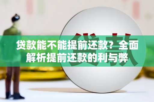 灵石贷款能不能提前还款？全面解析提前还款的利与弊