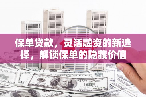 灵石保单贷款，灵活融资的新选择，解锁保单的隐藏价值