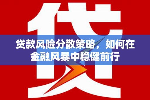 灵石贷款风险分散策略，如何在金融风暴中稳健前行