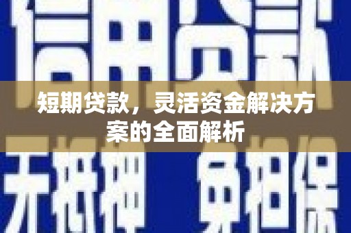 灵石短期贷款，灵活资金解决方案的全面解析