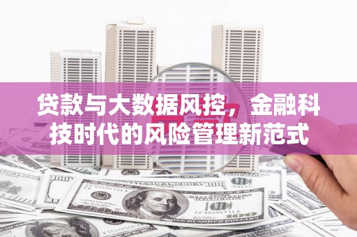 灵石贷款与大数据风控，金融科技时代的风险管理新范式
