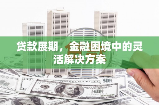 灵石贷款展期，金融困境中的灵活解决方案