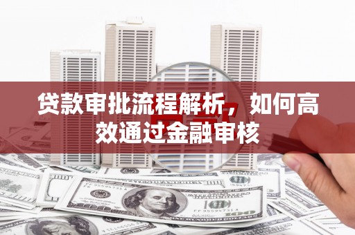 灵石贷款审批流程解析，如何高效通过金融审核