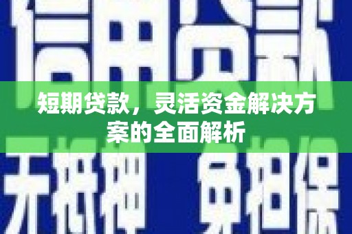 灵石短期贷款，灵活资金解决方案的全面解析