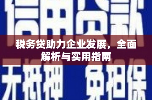 灵石税务贷助力企业发展，全面解析与实用指南