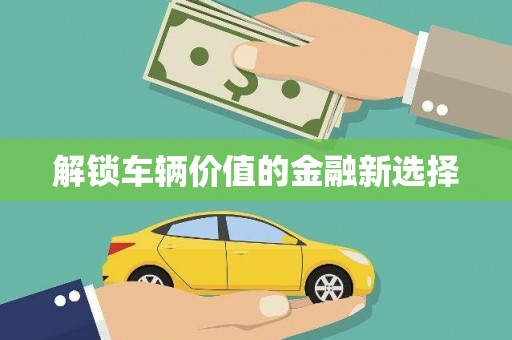 灵石解锁车辆价值的金融新选择