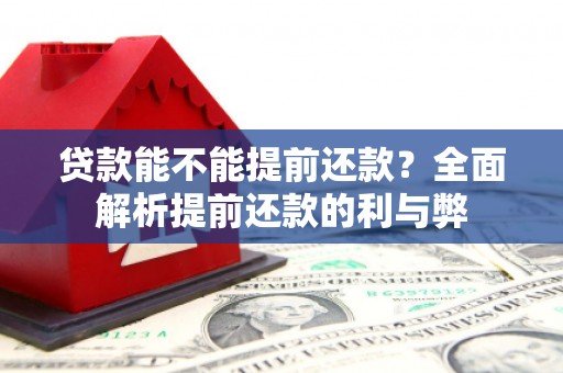 灵石贷款能不能提前还款？全面解析提前还款的利与弊